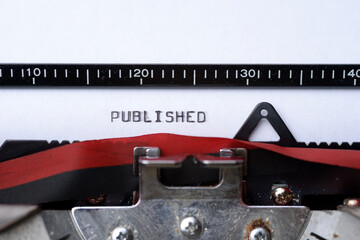 Typewriter text Published
