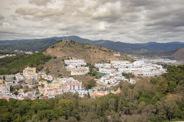 View of the Town of  Malaga in Andalusia, Spain