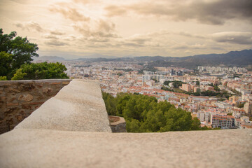 Fototapeta premium View of the Town of Malaga in Andalusia, Spain