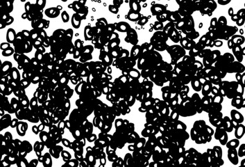 Black and white vector cover with spots.