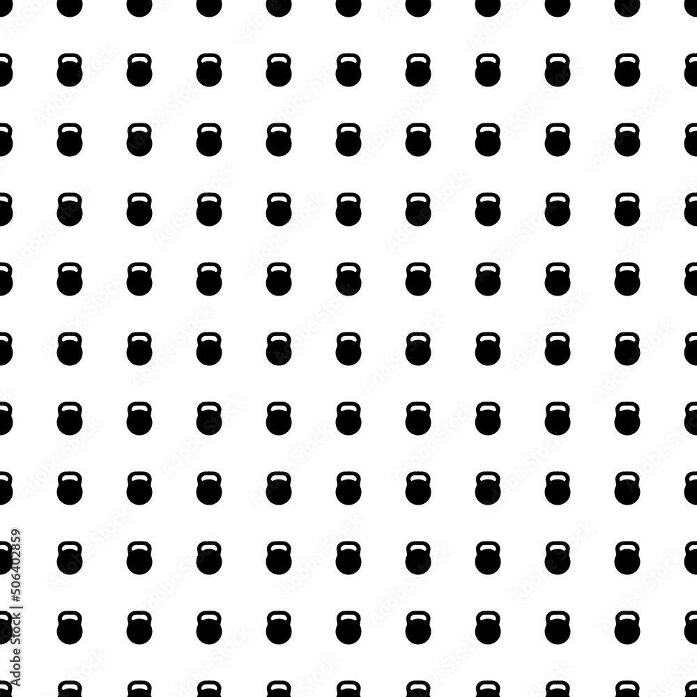 Poster square seamless background pattern from geometric shapes. the pattern is evenly filled with big blac
