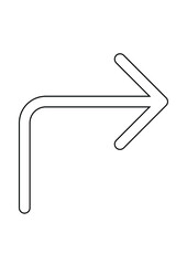 Obraz premium illustration of corner arrow icon best graphics design in vector art