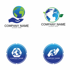 World logo designs vector icon