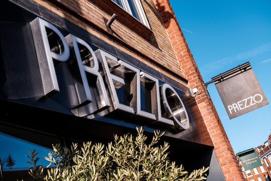 Prezzo Italian Style High Street Restaurant Chain