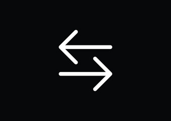 illustration of left and right arrows icon  best graphics design in vector art