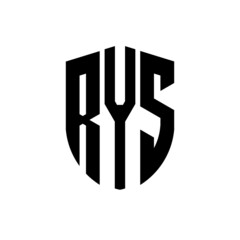 RYS letter logo design. RYS modern letter logo with black background. RYS creative  letter logo. simple and modern letter logo. vector logo modern alphabet font overlap style. Initial letters RYS 