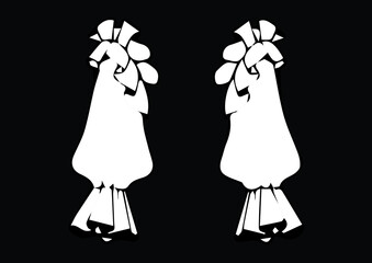 illustration of dress fashion best graphics design in vector art