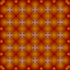 Golden glow traditional oriental Chinese Pattern Background.