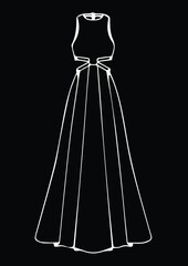 illustration of  ladies dress  garments fashion best graphics design in vector art