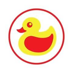 duck logo icon design vector
