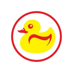 duck logo icon design vector