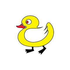duck logo icon design vector