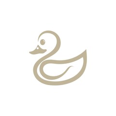 duck logo icon design vector