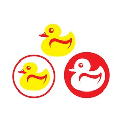 duck logo icon design vector