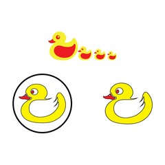 duck logo icon design vector