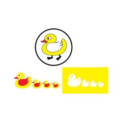 duck logo icon design vector