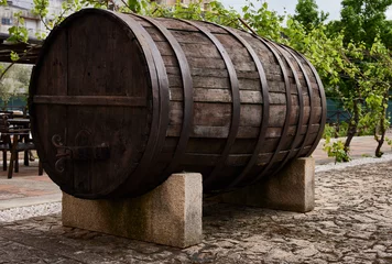 Fotobehang Wooden barrel. Container used for the production and elaboration of wines  © Ricardo
