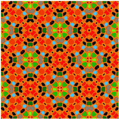 Floral vintage background with repeat patterns.Perfect for fashion, textile design, cute themed fabric, on wall paper, wrapping paper, fabrics and home decor.Seamless abstract multicolor pattern.