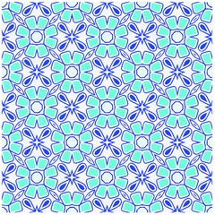 Fototapeta premium Floral vintage background with repeat patterns.Perfect for fashion, textile design, cute themed fabric, on wall paper, wrapping paper, fabrics and home decor.Seamless abstract multicolor pattern.