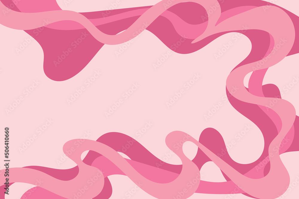 Poster simple background with pink gradient waving lines pattern and some copy space area