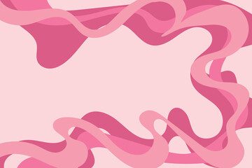 Simple background with pink gradient waving lines pattern and some copy space area