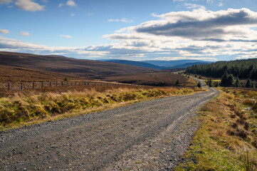 Kielder Forest Drive from Blakehope Nick,  its 12 miles long in the Dark Skies section of the...