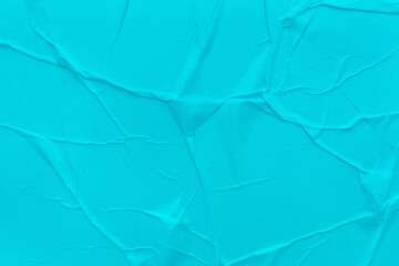 Blank blue paper is crumpled texture background. Crumpled paper texture backgrounds for various purposes