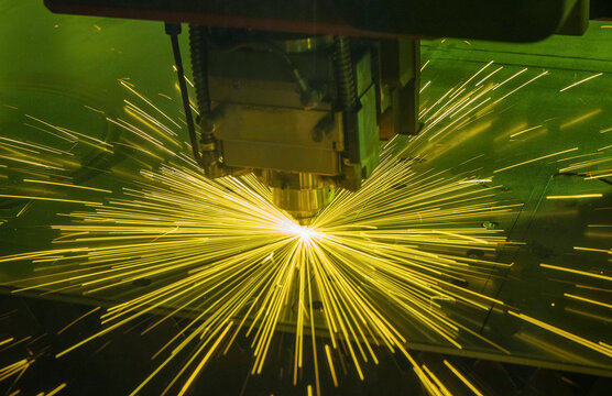 Laser cutting. Metal industry.