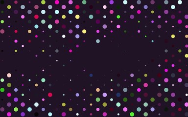 Light Multicolor, Rainbow vector backdrop with dots.