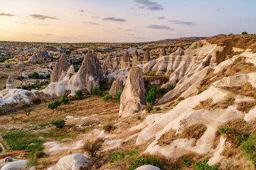 Fabulous landscape of Goreme Historical National Park, Turkey