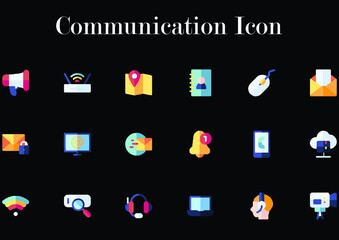 illustration of communication icon best graphics design in vector art