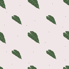 Vector flat hand drawn seamless pattern