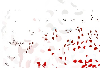 Light Green, Red vector template with memphis shapes.