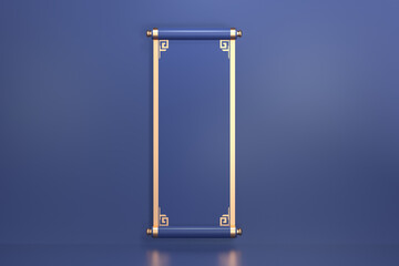 3d rendering chinese style scroll