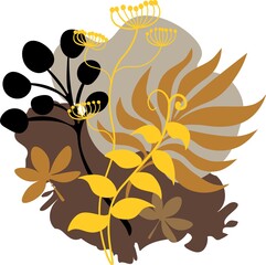 Cute small vector flowers pattern.