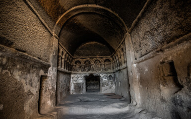 Obraz premium Astonishing Selime Monastery monks' living quarters in Cappadocia, Turkey