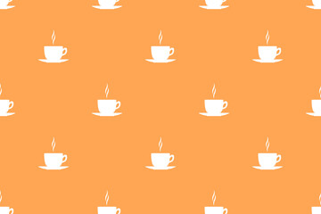 Seamless pattern on the theme of coffee.