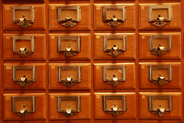 view of the wooden filing cabinet