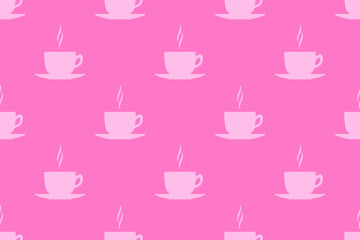 Seamless pattern on the theme of coffee.