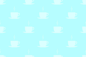 Seamless pattern on the theme of coffee.