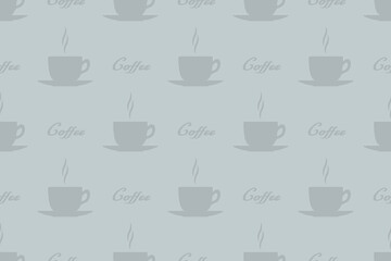 Seamless pattern on the theme of coffee.