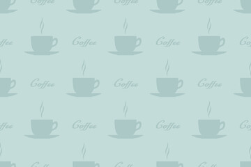 Seamless pattern on the theme of coffee.