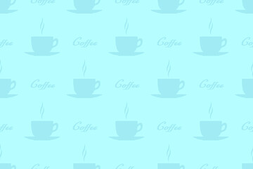 Seamless pattern on the theme of coffee.