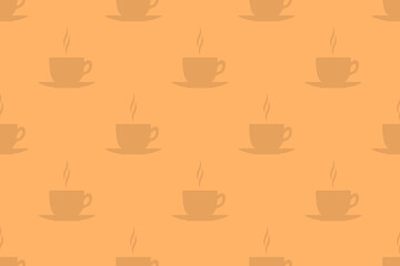 Seamless pattern on the theme of coffee.