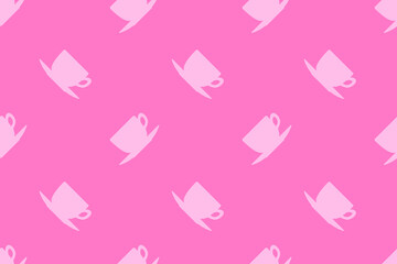Seamless pattern on the theme of coffee.