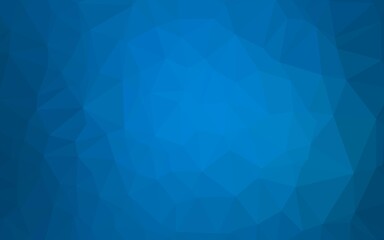 Light BLUE vector blurry triangle template.