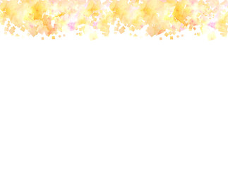 水彩風スクエア横シームレス背景、フレーム