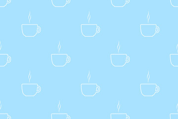 Seamless pattern on the theme of coffee.