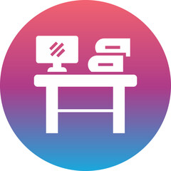 Office Table Icon 