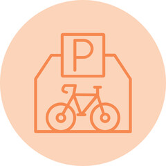 Bike Parking Icon 